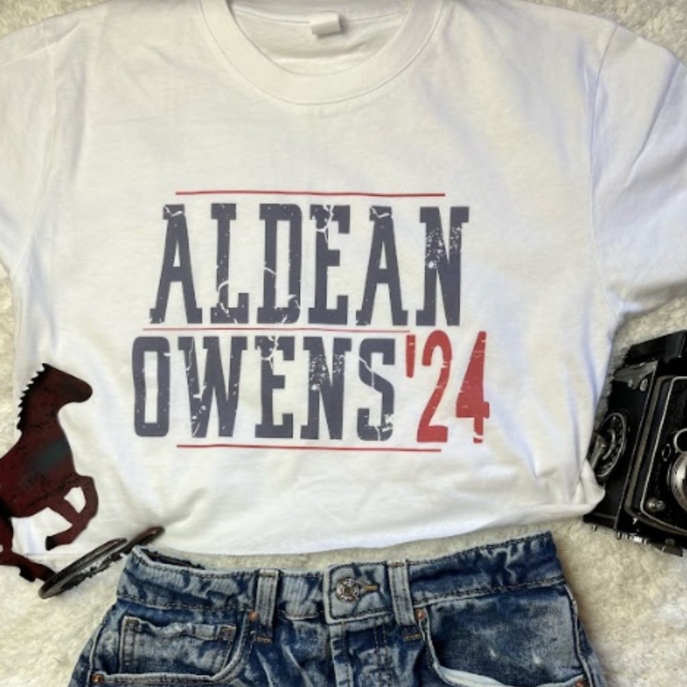 Jason Aldean Owen '24 Country Music Artist Singer USA Election Cropped T-shirt